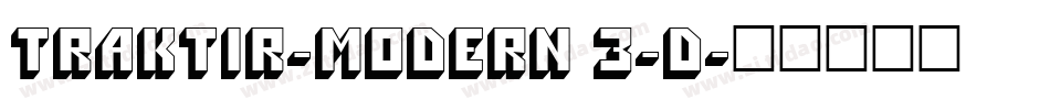 Traktir-Modern 3-D字体转换